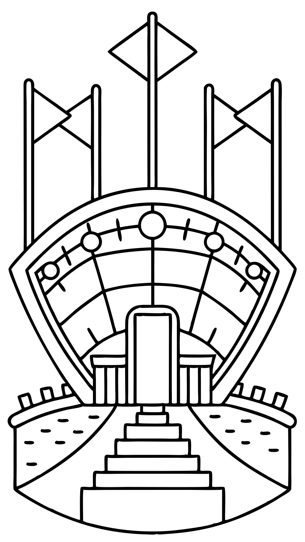 football stadium coloring pages